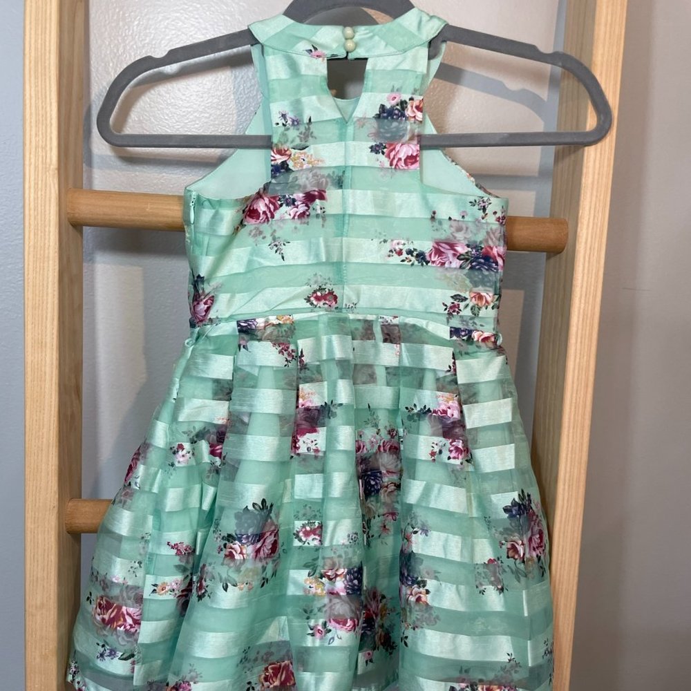 Knit Works Formal Green Floral Dress - Picture 4 of 5